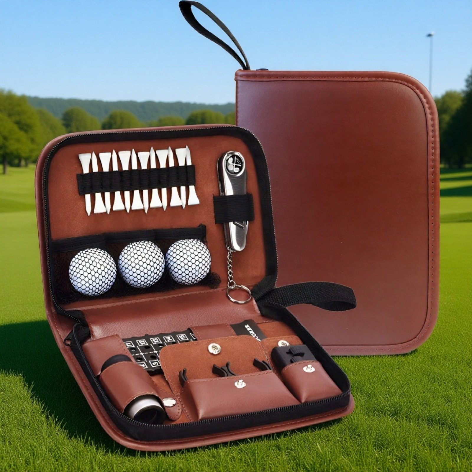 Zestaw narzędzi do golfa na świeżym powietrzu