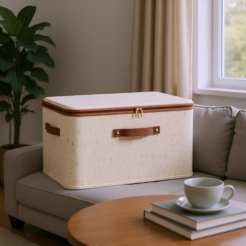 天山綿麻ファスナー収納ボックス