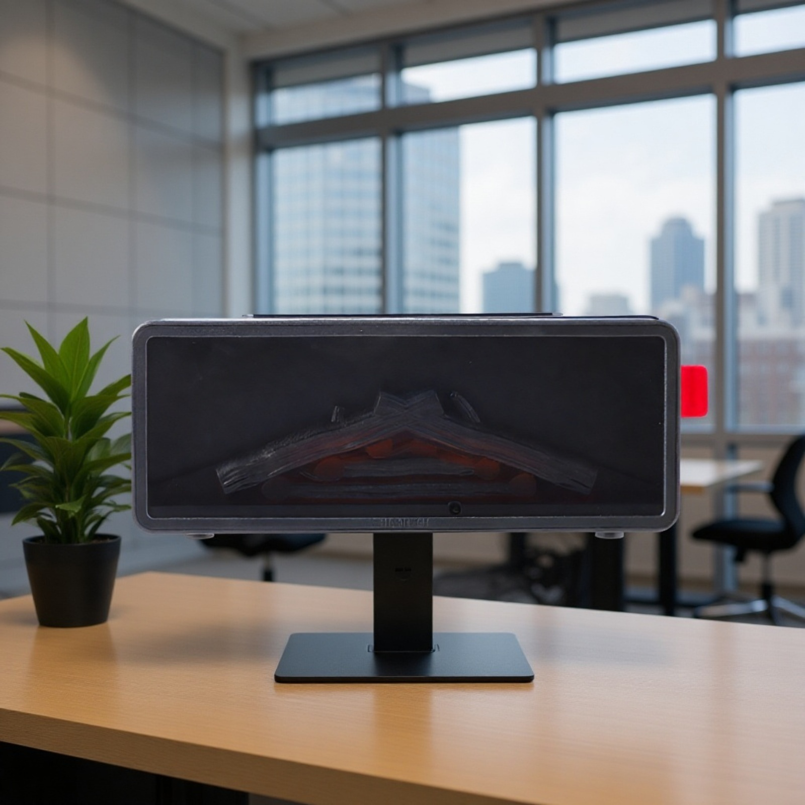 Bunter Kaminflammen-Aromatherapie-Luftbefeuchter, Fernbedienungsversion für Z