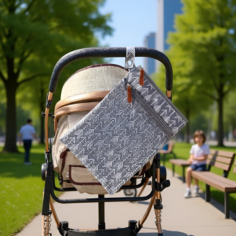 Bolsa impermeable de gran capacidad para pañales y biberones de bebé, ideal para salir