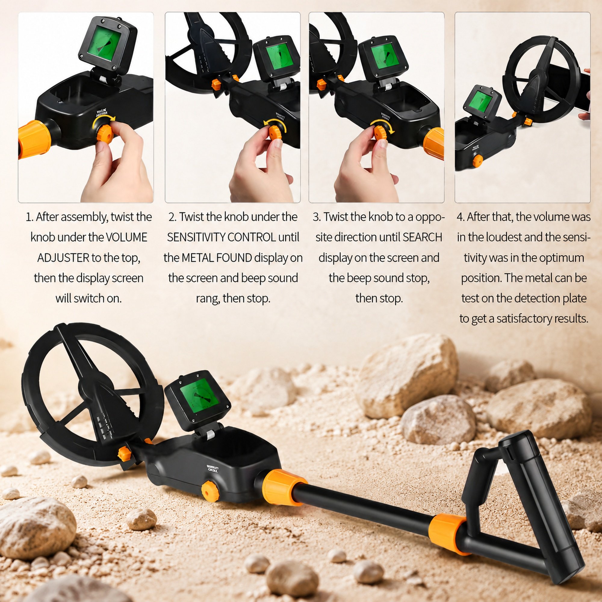 Outdoor Smart Metal Detector for Treasure Hunting