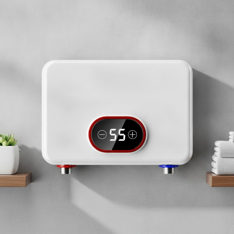 Termotanque eléctrico sin depósito para cocina, calentamiento rápido, diseño compacto