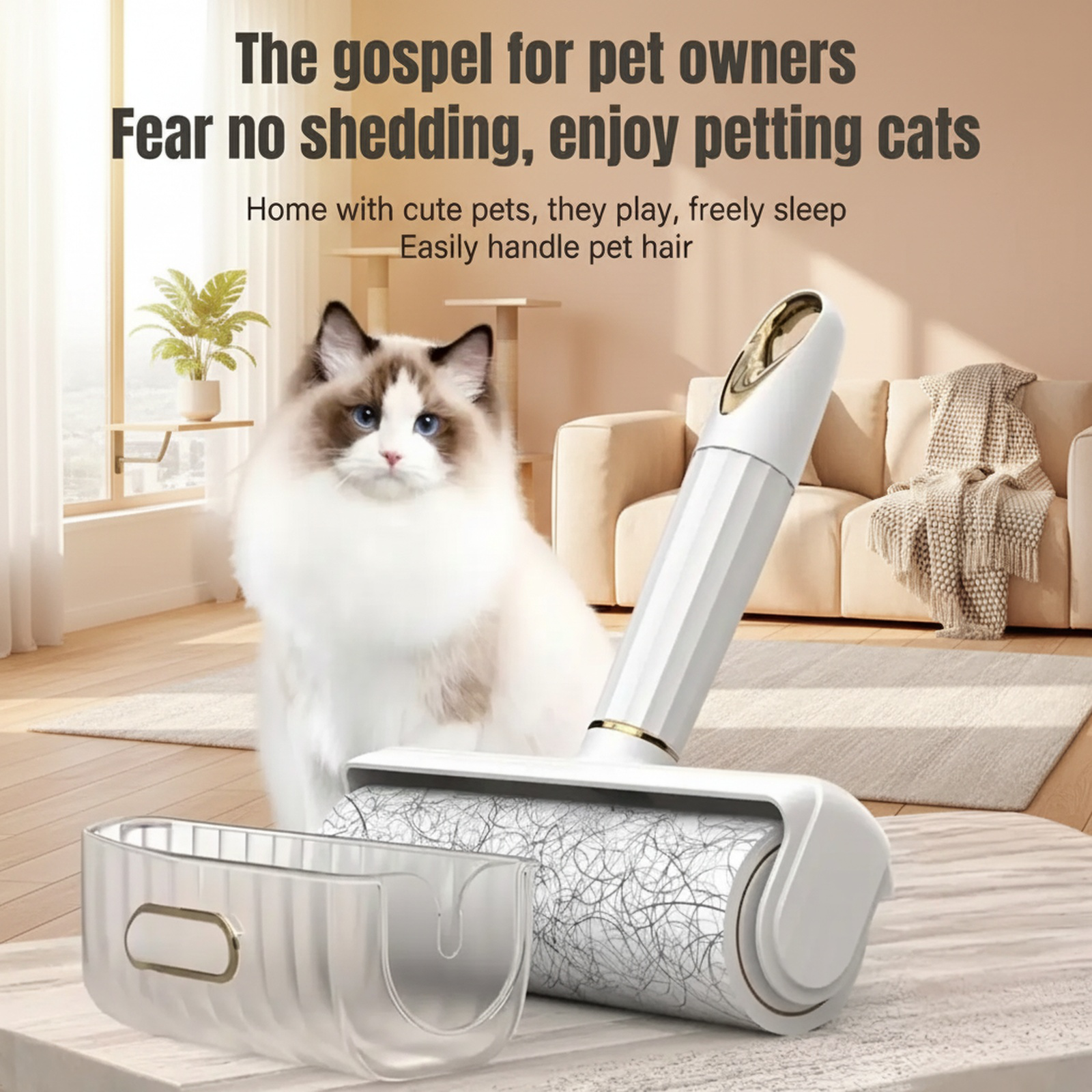 Large Size Premium Lint Roller, Clothes and Pet Hair Remover