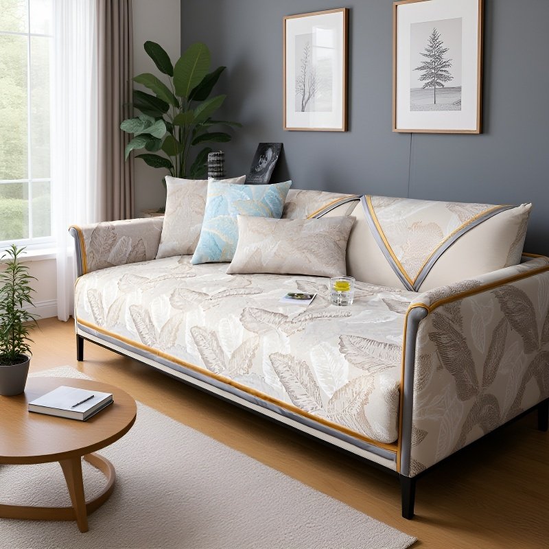 レザーソファークッションアイスシルクカバークロス 夏の滑り止め涼しい感じクッションクーラーカバーカバー