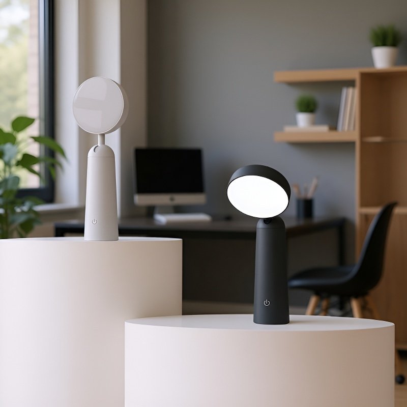 Multifunktionale kabellose LED Tischlampe (Augenschutz, drei Farbtemperaturen, dimmbar)