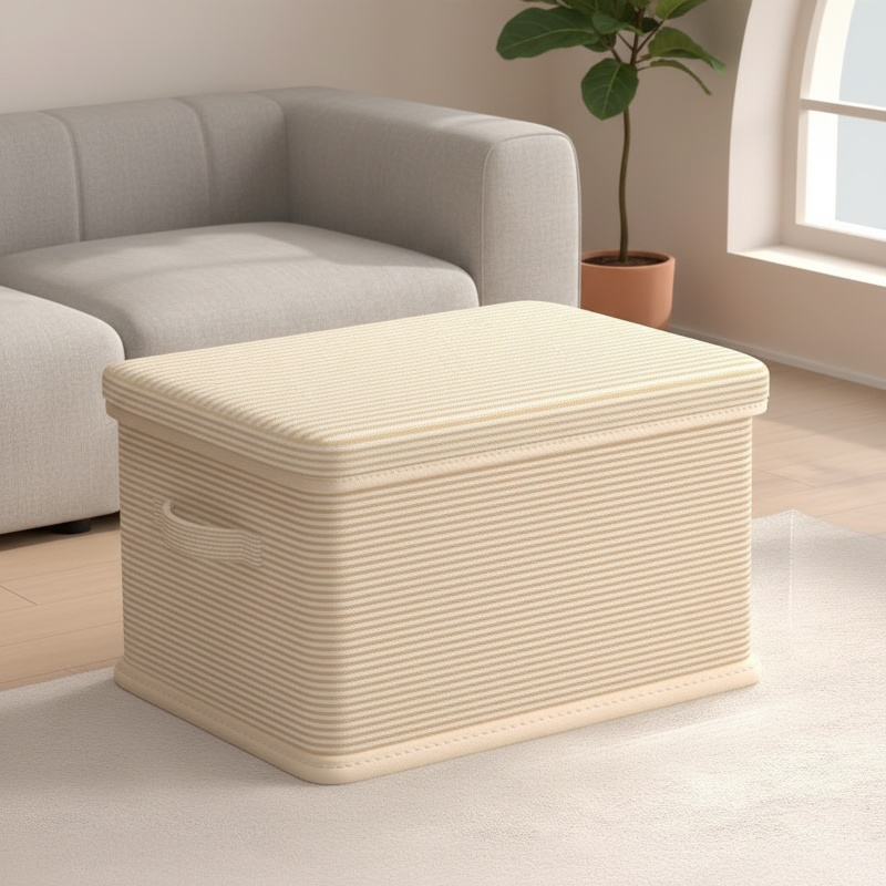 Aufbewahrungsbox mit Deckel für den Kleiderschrank, große Box für Kleidung und Hosen