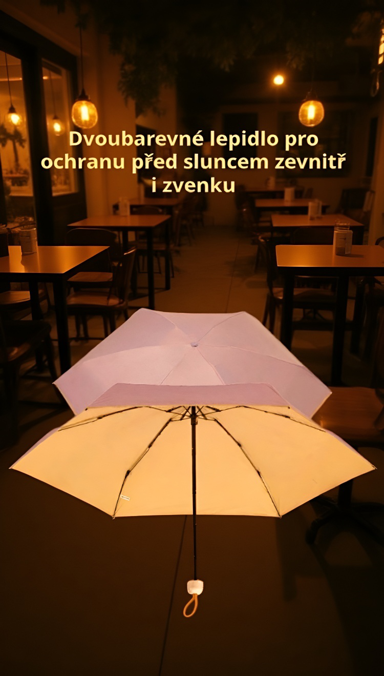 Skládací slunečník vhodný na pláž i zahradu