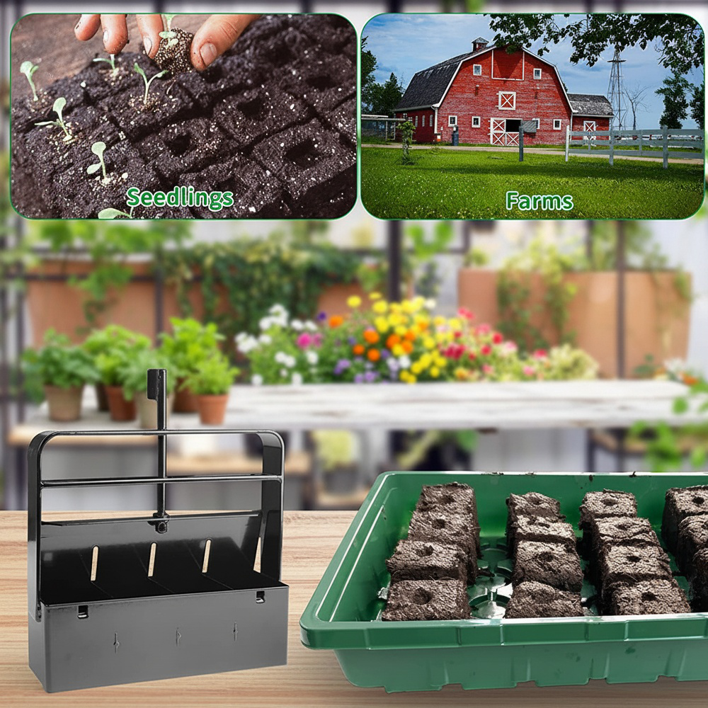 Handheld Seedling Nursery Potting Garden Garden Seeding Tools Manual Clod Maker Soil Blocker