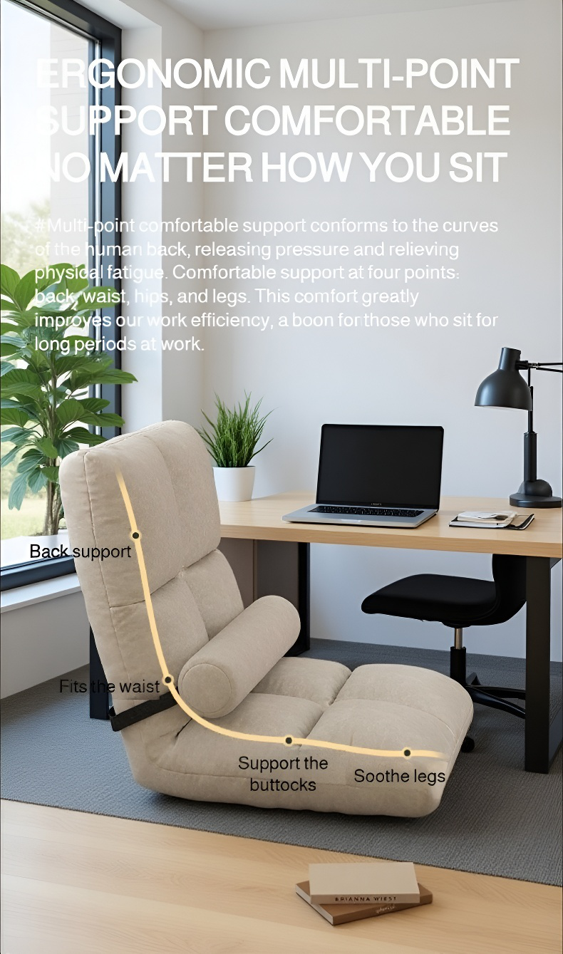 Tatami inspired Japanese floor sofa chair design