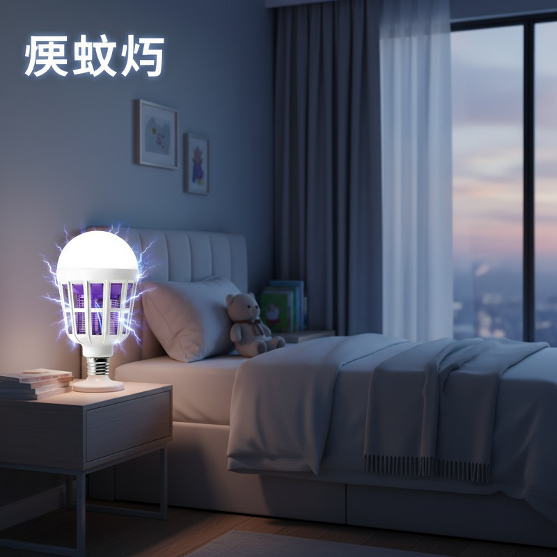Lampe LED efficace anti-moustiques, solution intérieure