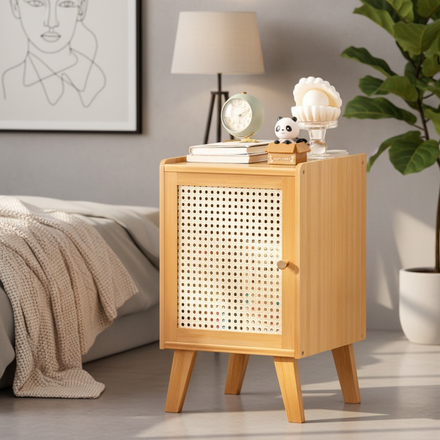 Bedside table rack small cabinet simple modern storage cabinet home bedroom rental room simple child