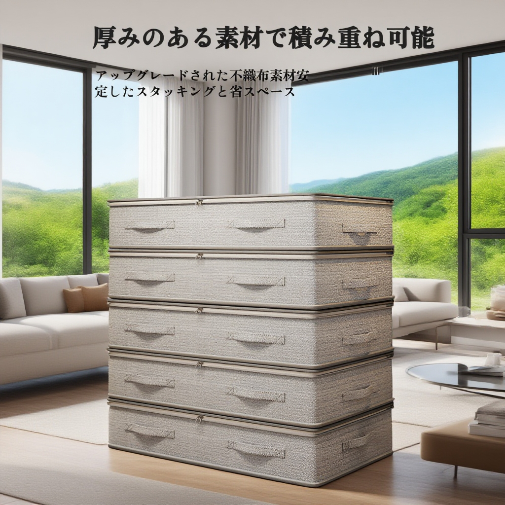 家庭用衣類収納ボックスの使用例