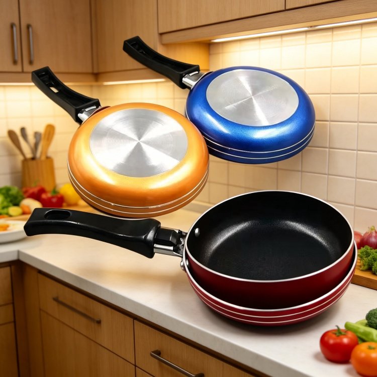 Mini sartén antiadherente con fondo grueso, ideal para huevos y bistecs