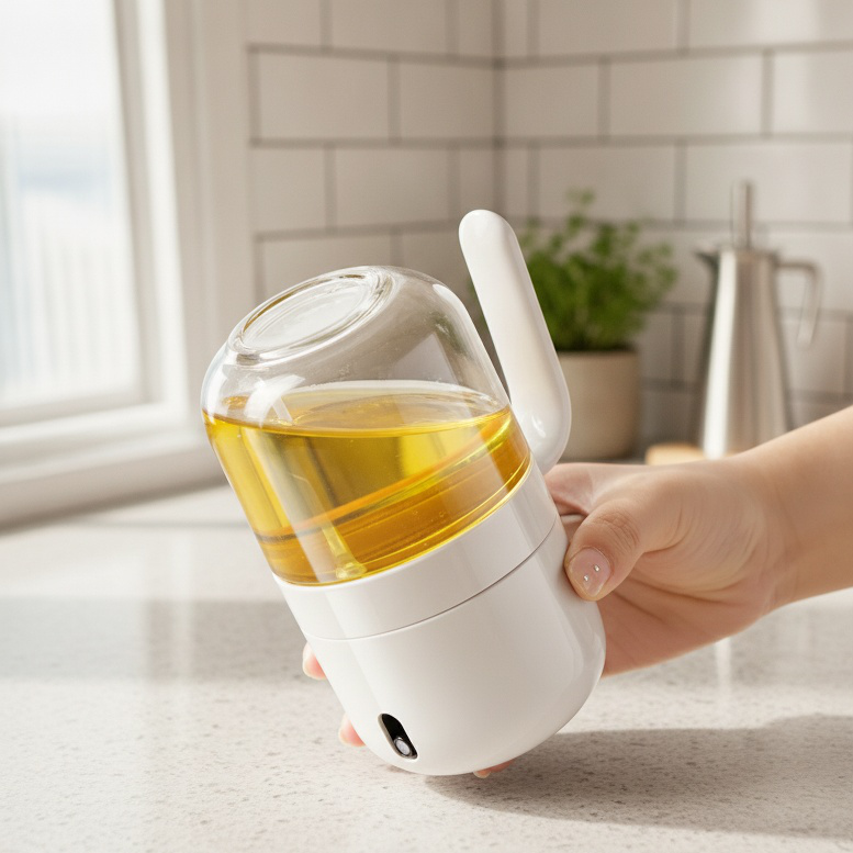 Home kitchen high pressure oil sprayer bottle