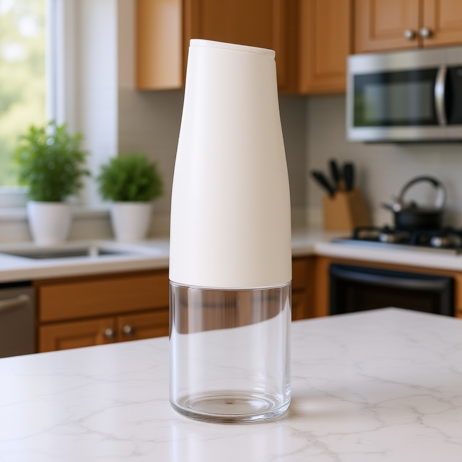 家庭用キッチンガラス製オイルポット