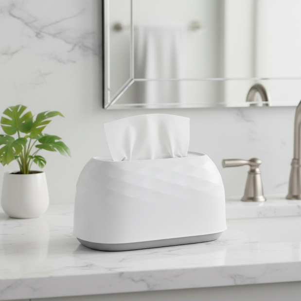 Multifunctional Water Ripple Tissue Box Wall-mounted Desktop Paper Box