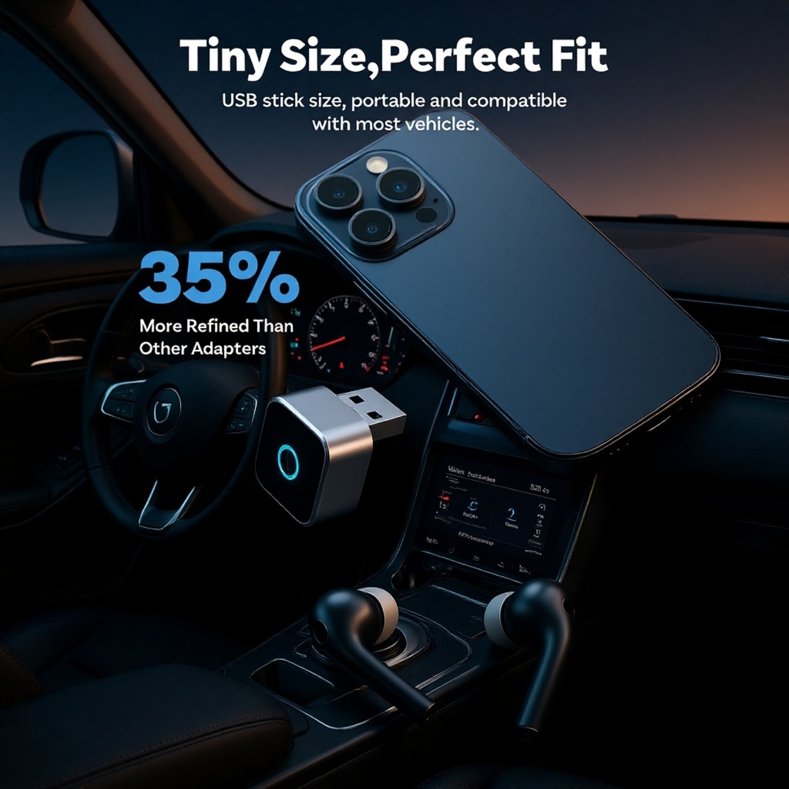 Wireless CarPlay/Android Auto Converter for Original Wired Systems