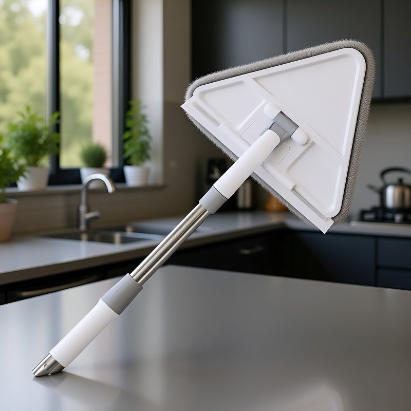 Space-saving foldable mop for home use