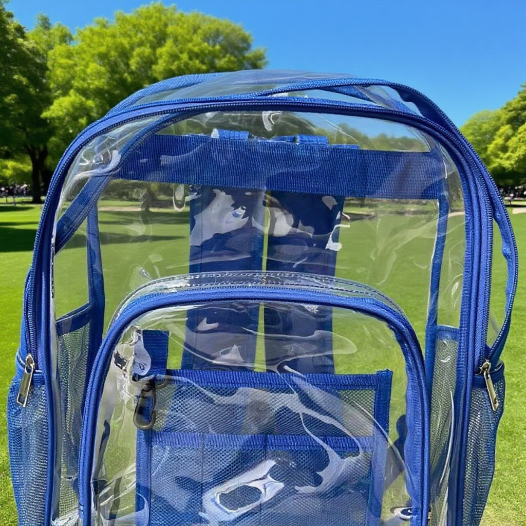  Velkokapacitní průhledný vodotěsný batoh z ekologického PVC