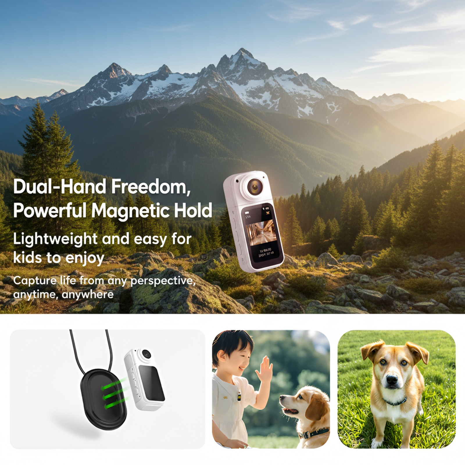 Adjustable Angle Mini Chest Camera for Outdoor Cycling