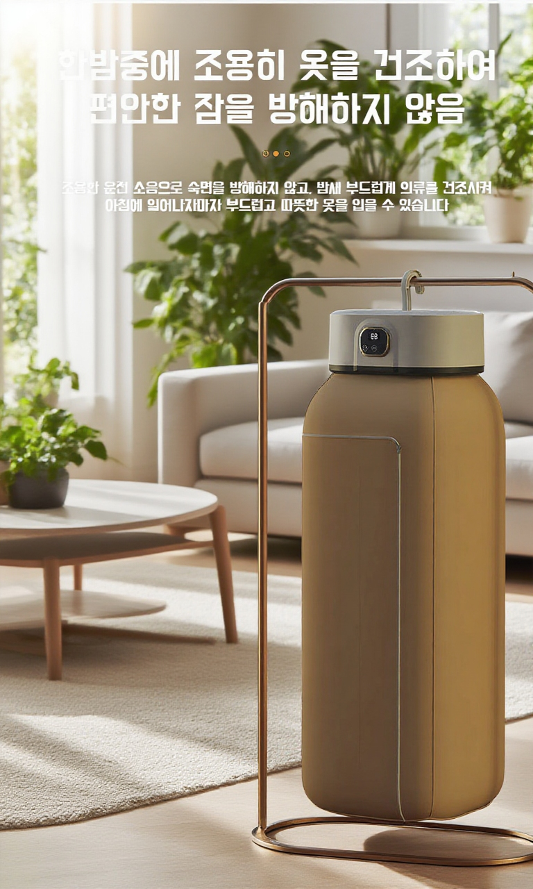 블루레이 속건 기능이 탑재된 건조기 사용 모습