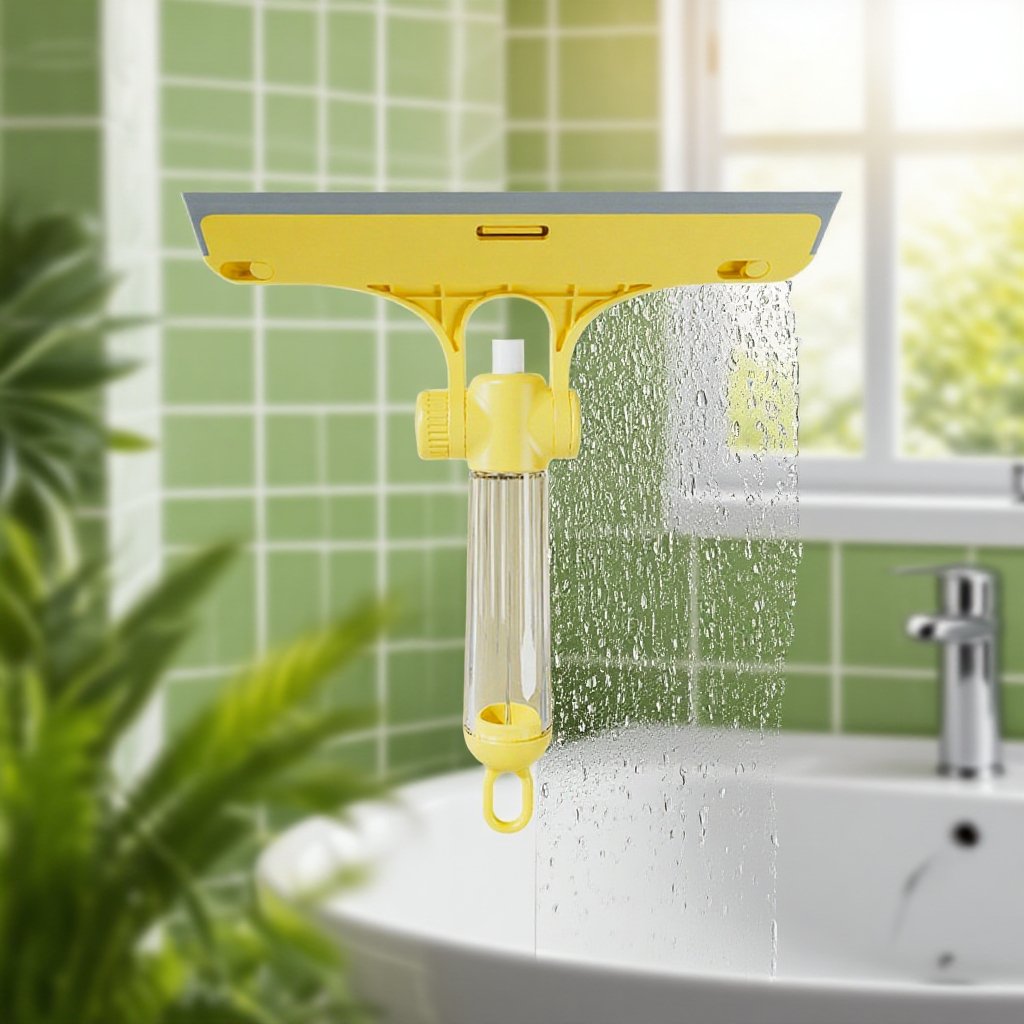 玻璃刮拖把自備噴壺三合一多功能刮水板