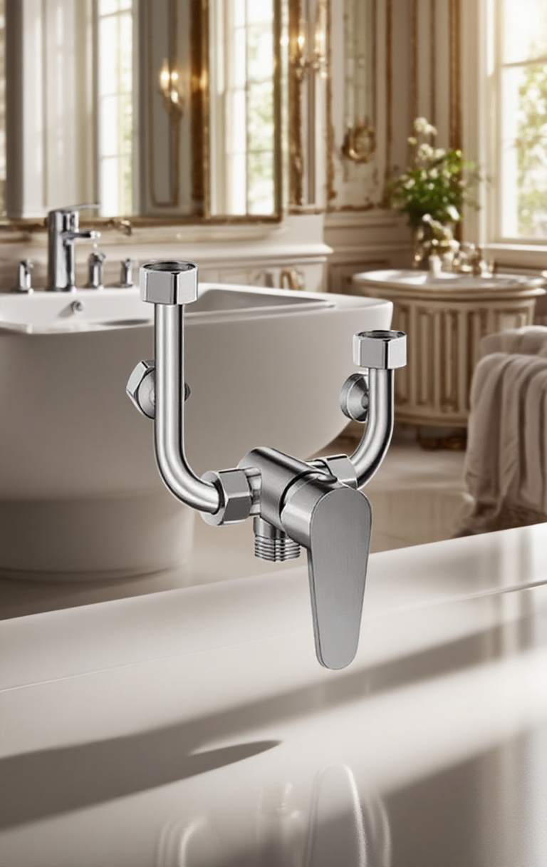 Nerezový směšovací ventil detailní pohled