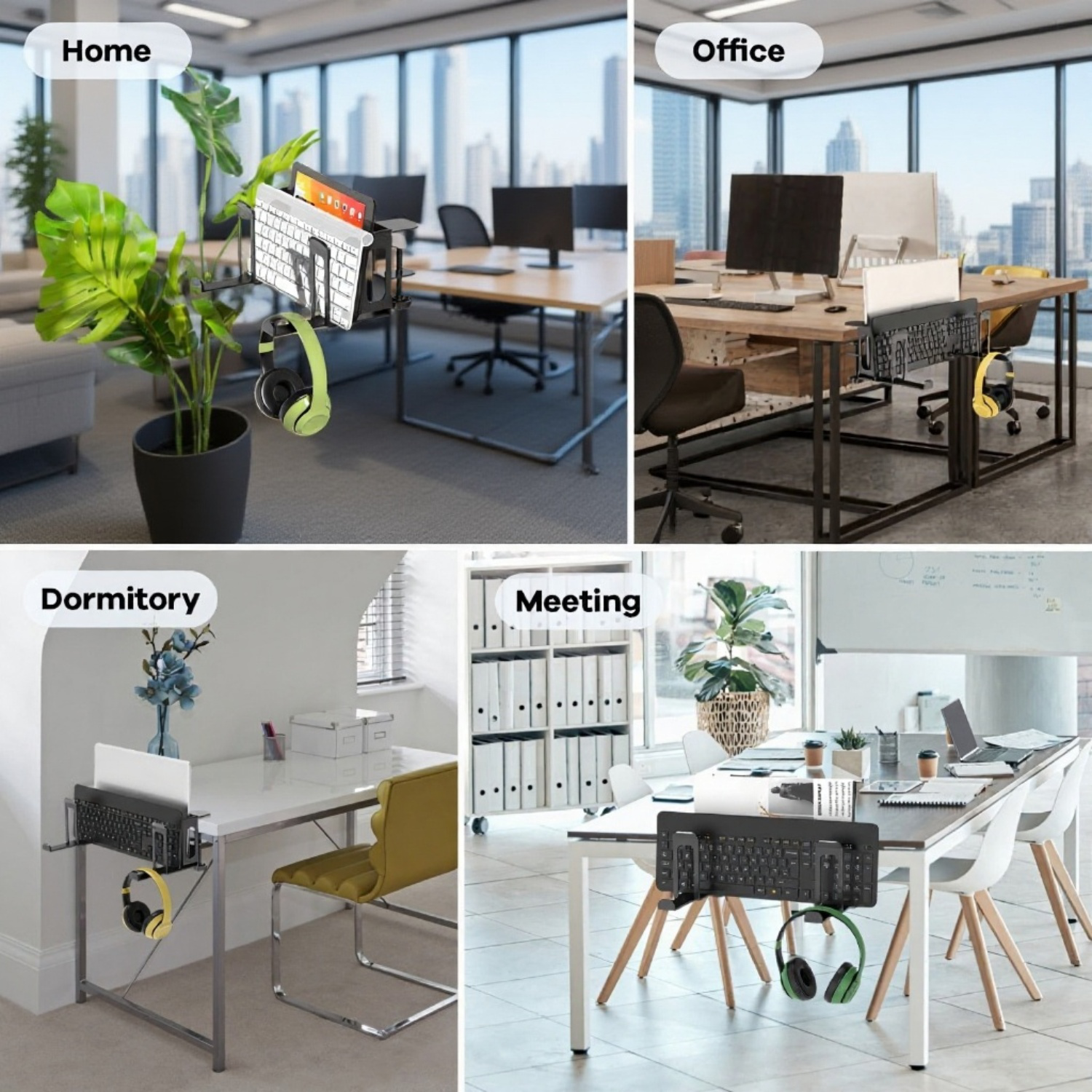 Soporte multifuncional para portátil con todos los accesorios