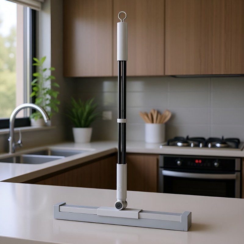 Limpiador de baño multifuncional, escoba y limpiavidrios de silicona