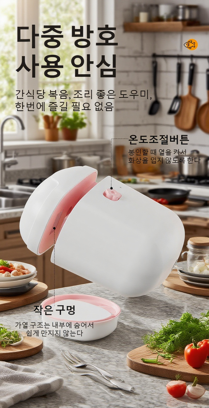 가정에서 사용하는 미니 비닐봉지 밀봉기