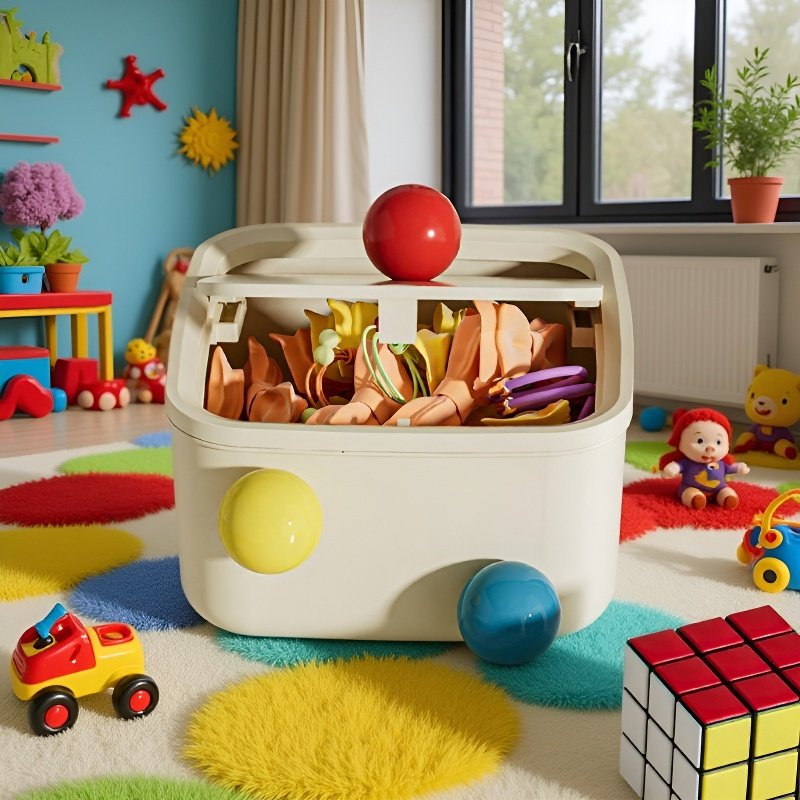 Mini cubo de almacenamiento multifuncional de mesa con banda de cuero para accesorios de cabello