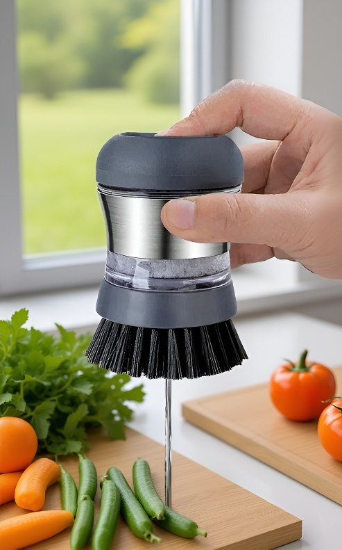 高品質素材の掃除ブラシ拡大写真