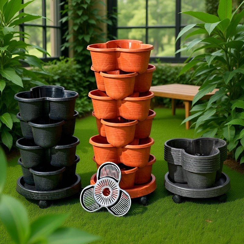 Plastikowe miski wieżowe do układania w stosy