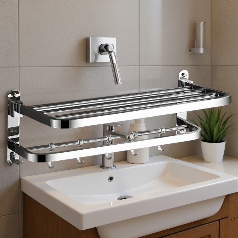 Wall-mounted Stainless Steel Towel Rack