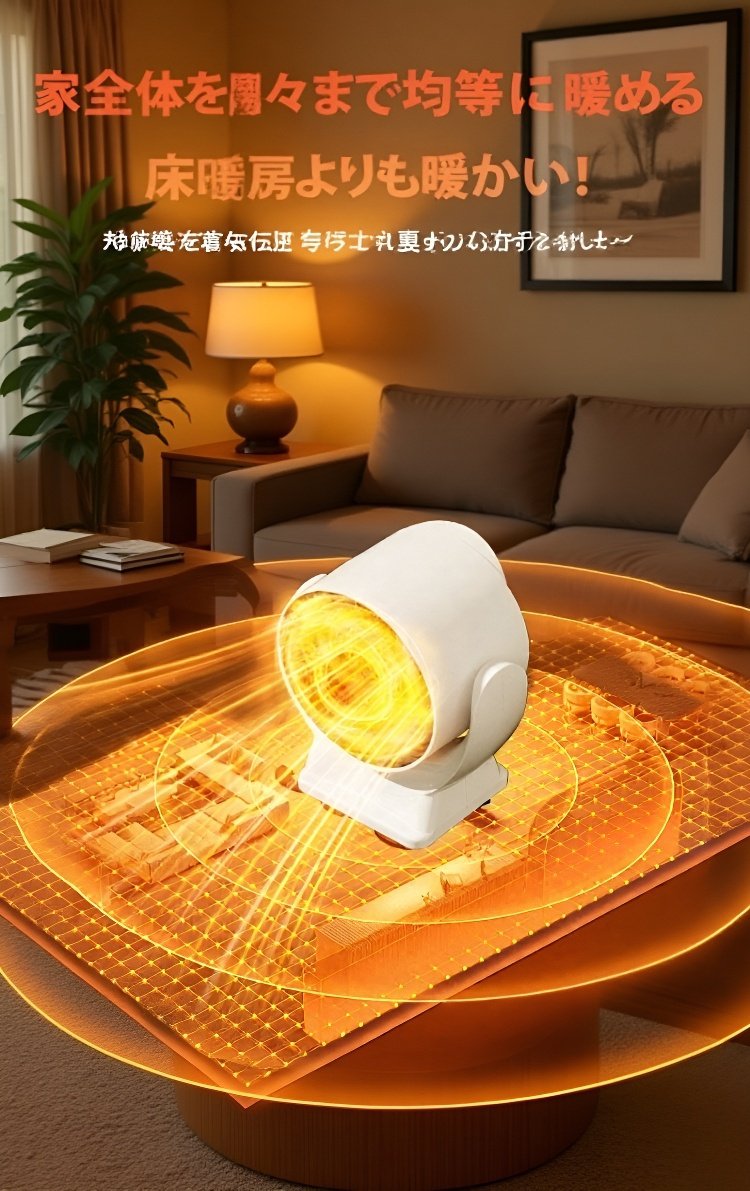 コンパクトで持ち運び便利なヒーターのサイズ比較