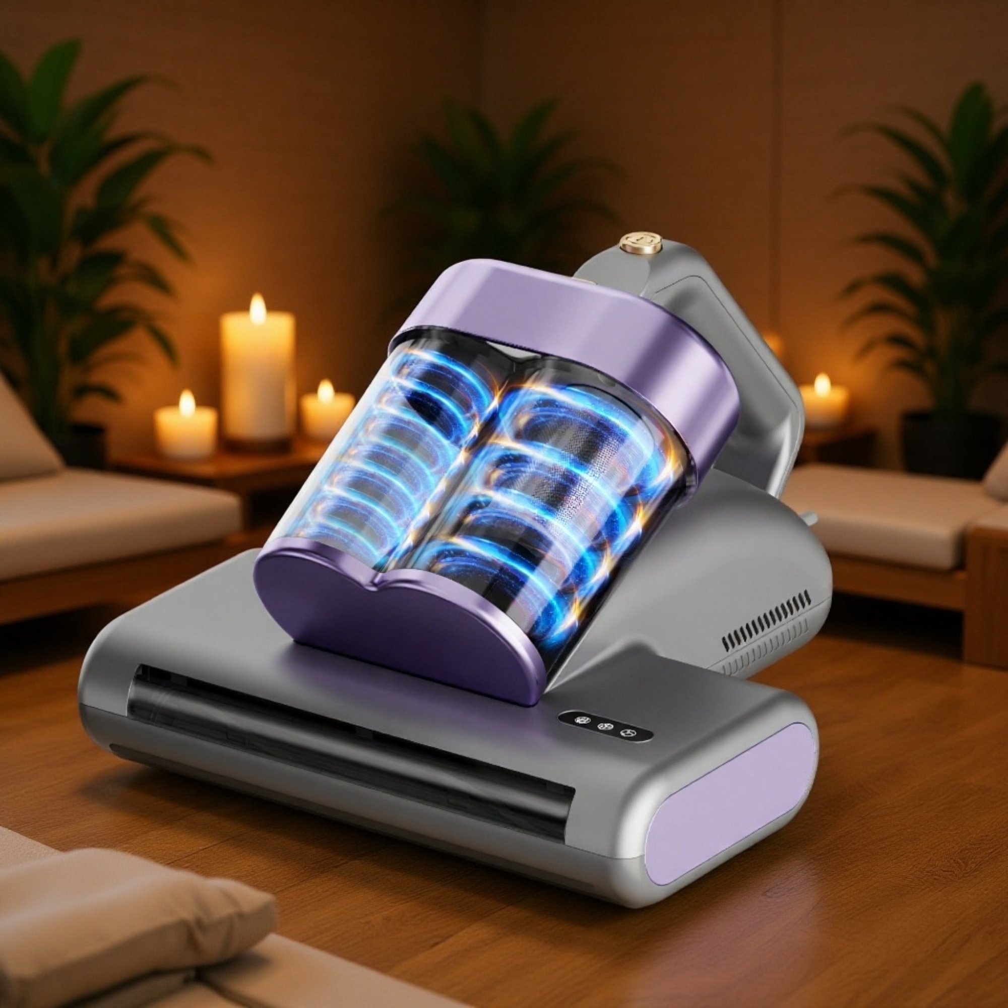 マットレス用ダニ除去UV掃除機の使用イメージ