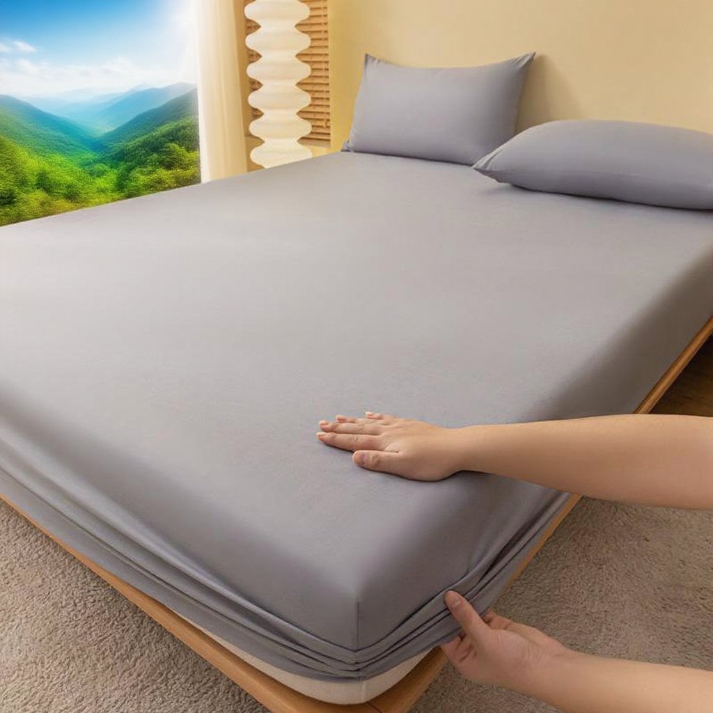 따뜻한 워싱 코튼 침대 커버 매트리스 보호 패드