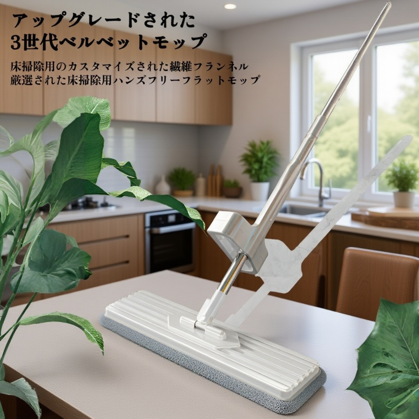 床ふきワイパー本体と掃除シートのセット