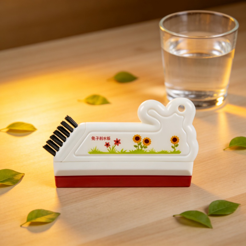 Cepillo limpiador de vidrios para baño, limpiador mini manual para lavabos y mesas