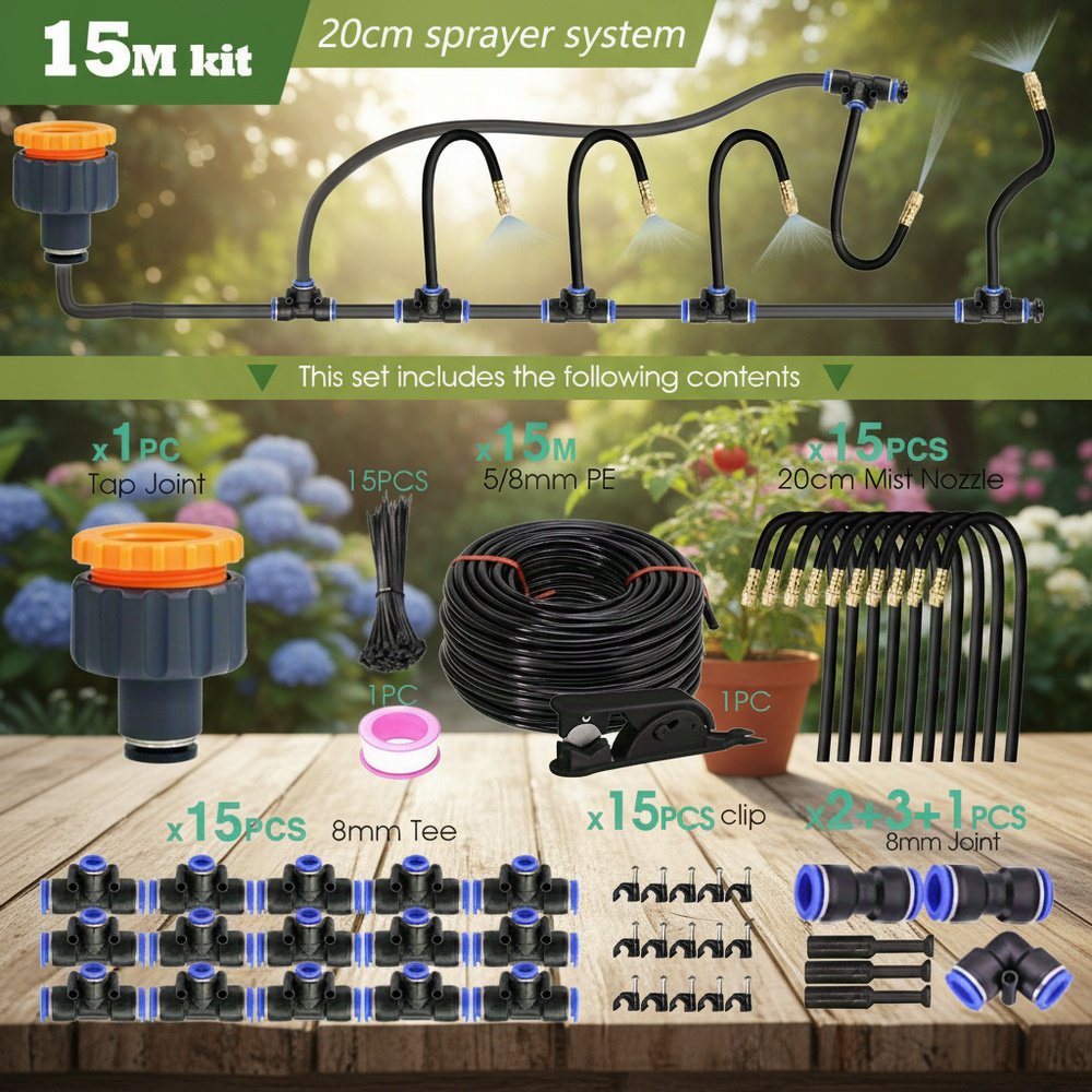 Universal Watering Device attached to a plastic bottle