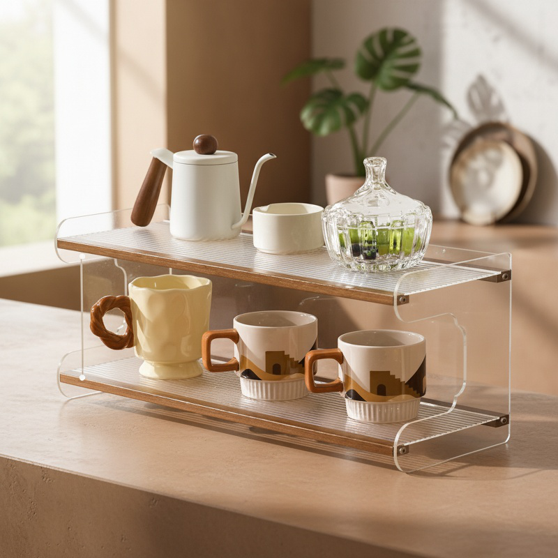 Desktop storage rack household table storage rack dining table organizer desk multi-layer bookshelf 