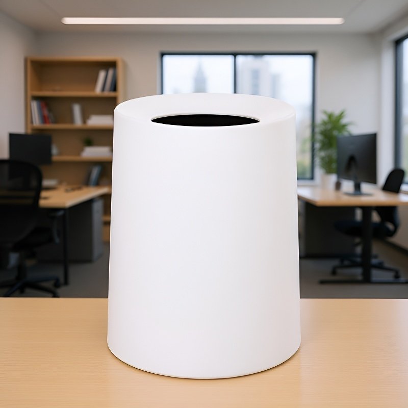 Gran papelera sin tapa para sala de estar moderna