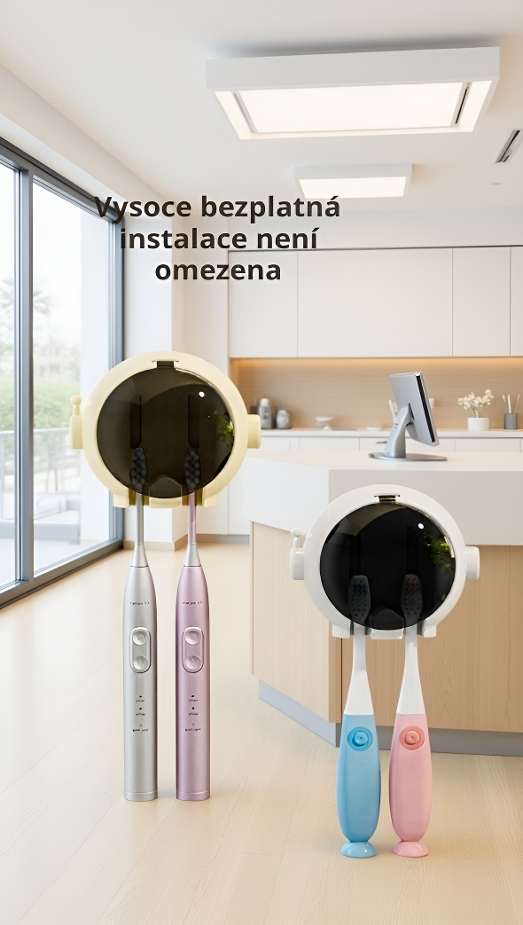 Designový držák na kartáčky ve tvaru astronauta