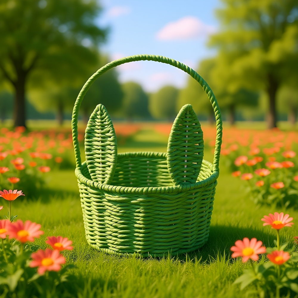 Cesta de almacenamiento tejida