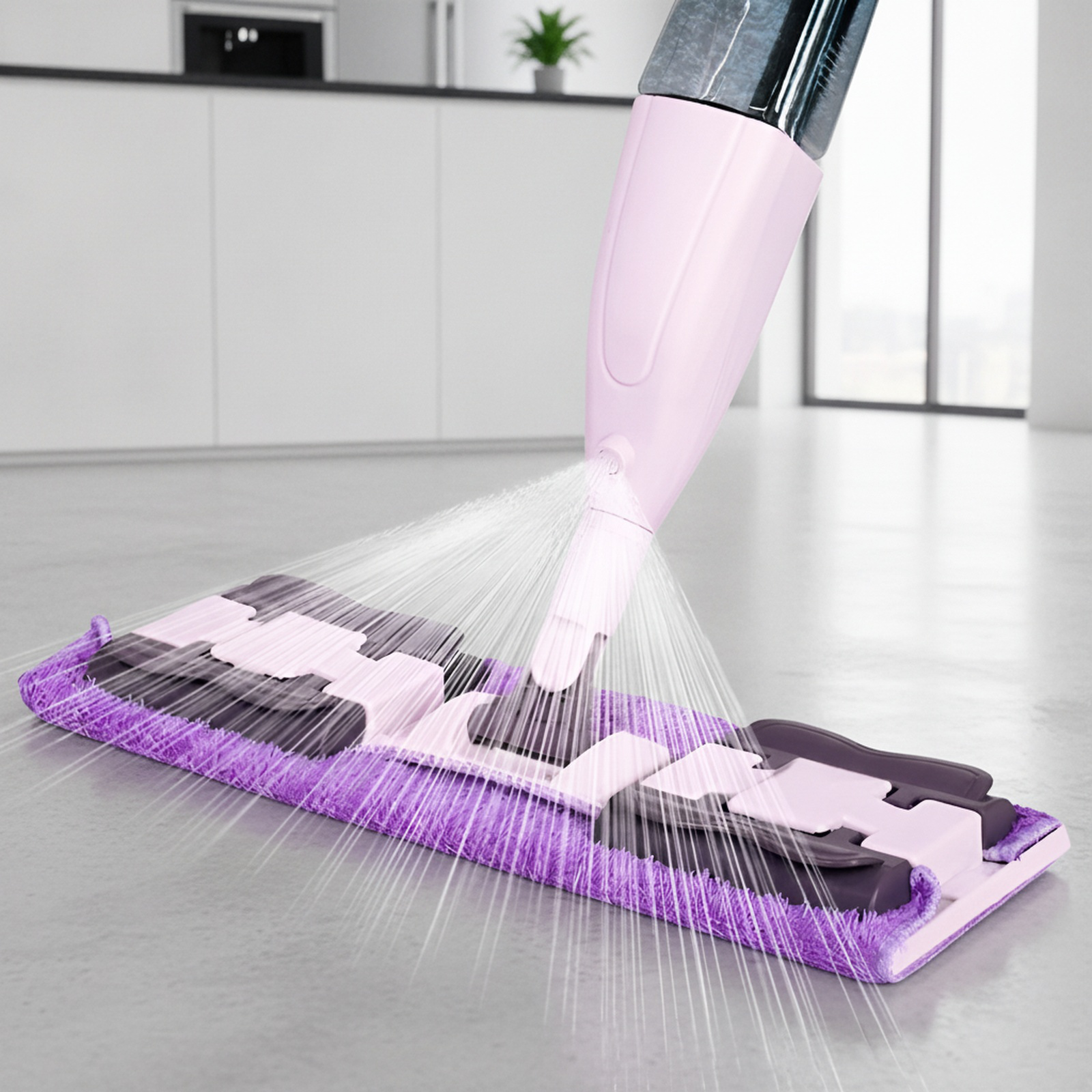 Multi-Functional Spray Large Panel Wet and Dry Mop for Home Use