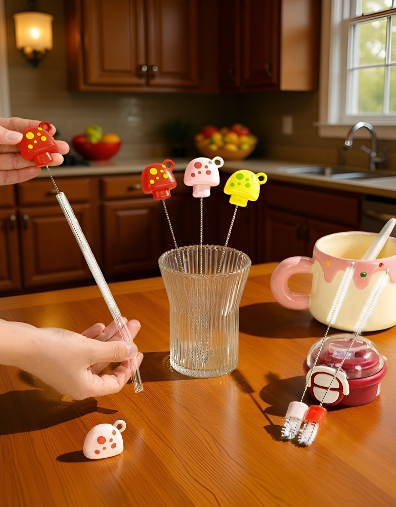 Limpieza eficiente de pajillas reutilizables