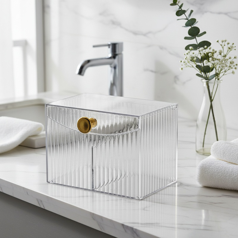 Transparent Cosmetic Storage Box Household Small Exquisite Portable Light Luxury