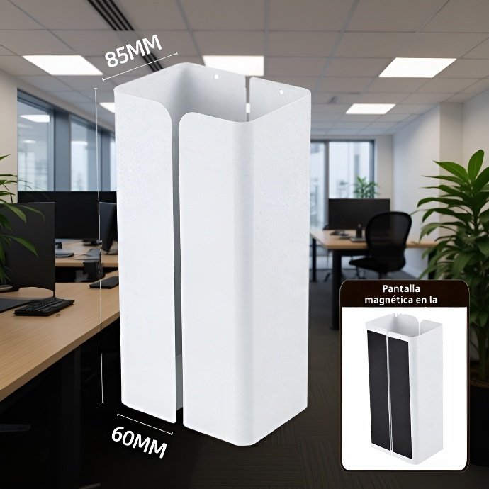 Caja de pañuelos magnética montada en la pared sin taladro