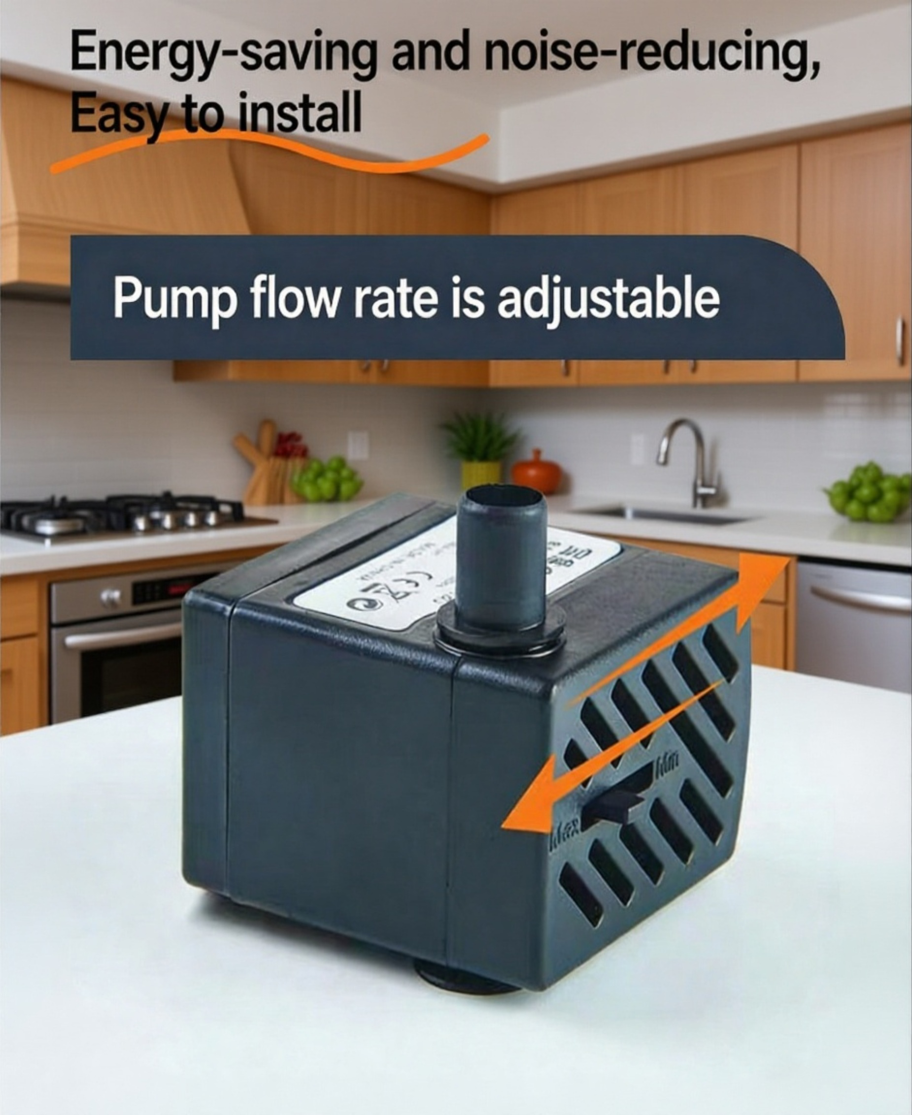 Aquarium Waterfall Filter showing purification and circulation process