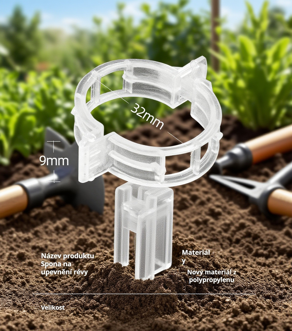 Snadná instalace klipů na větve a stonky
